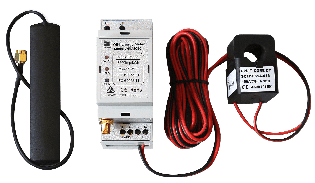 Enkelfasige Wi-Fi-energiemeter (WEM3080)