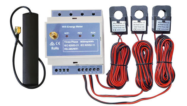 Driefasige Wi-Fi-energiemeter (WEM3080T)